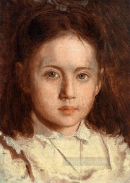 Portrait of Sonya Kramskaya the Artists Daughter Democratic Ivan Kramskoi Oil Paintings